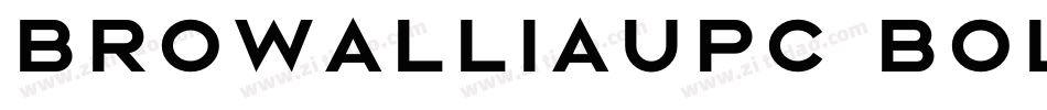 BrowalliaUPC Bold字体转换